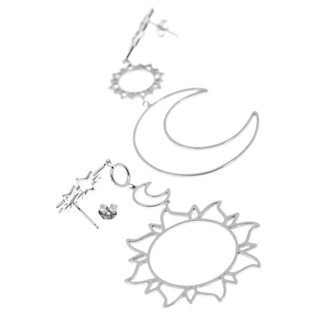 Star Sun Moon Earrings