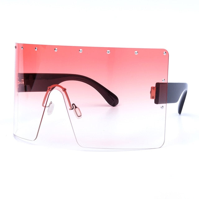 Oversized Women Gradient Sunglasses  Rimless