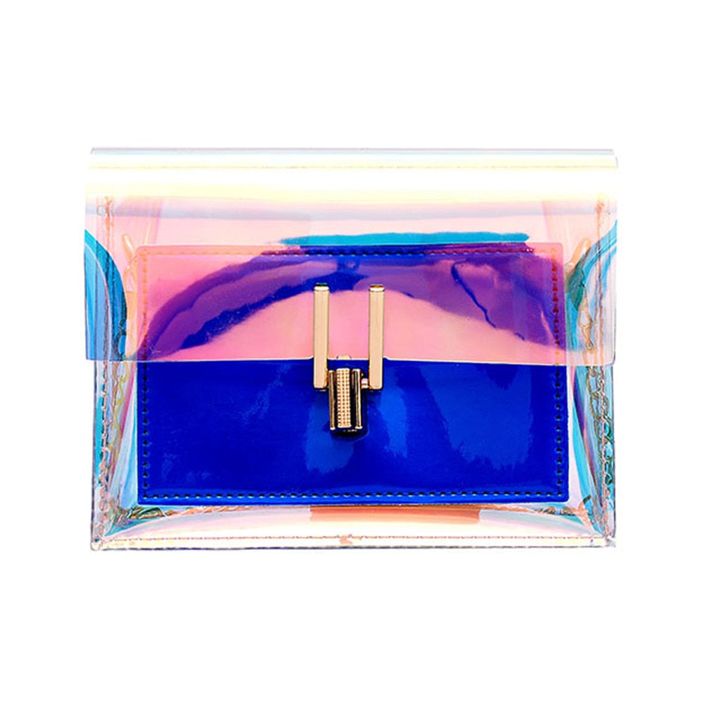 Flap Hasp Transparent Bag