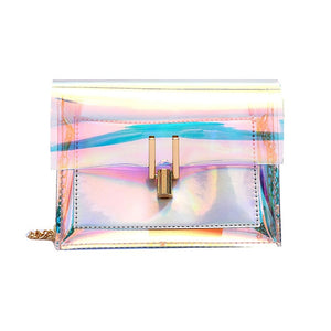 Flap Hasp Transparent Bag